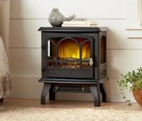 StyleWell Kingham 400 sq. ft. Panoramic Infrared Electric Stove in Black with Electronic Thermostat New In Box $299