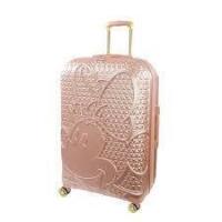 Disney Ful Textured Minnie Mouse 29in Hard Sided Rolling Luggage New in Box $299