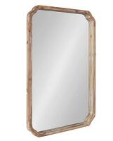 Kate and Laurel Marston Farmhouse Rectangle Wall Mirror, 24 x 36, Rustic Brown, Decorative Rustic Mirror for Wall $309.99