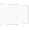 VIZ-PRO Large Dry Erase White Board/Magnetic Foldable Whiteboard, 60 X 48 Inches, Silver Aluminium Frame New $250