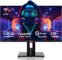 KTC H27T22 – 27" AUO8.2 Fast IPS 1440P Gaming Monitor, 165Hz(144Hz) Refresh Rate, 1ms GTG Response Time, Tilt, Swivels, Height & Pivots Adjustable In Box On Working $499