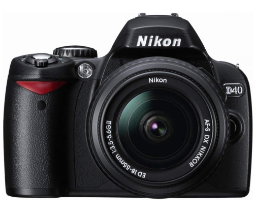 Nikon D40 6.1MP Digital SLR Camera with 18-55mm f/3.5-5.6G ED II Auto Focus-S DX Zoom-Nikkor Lens / Panasonic Lumix DMC-GM5 Mirrorless Micro Four Thirds Digital Camera with 12-32mm Lens (Black) / Assorted $299