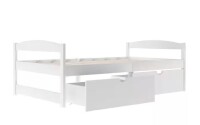 URTR White Twin Size Platform Bed Storage Bed Frame, Wood Platform Bed with 2 Drawers, No Box Spring Needed $399
