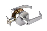 Universal Hardware Heavy Duty Commercial Entry Lever Cylindrical Chassis ADA UL 3-Hr Fire ANSI Grade 2 Satin Chrome New In Box $109.99
