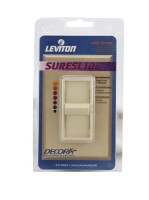 Leviton 611-6621-I Sureslide Single Pole Dimmer, 600W Decora, Ivory New In Box $79