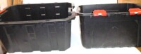 Husky 25 Gal. Pro Grip Storage Tote in Black / Husky 20-Gal. Professional Duty Waterproof Storage Container Assorted $39