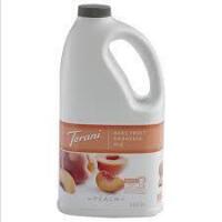 Torani 64 fl. oz. Peach Fruit Smoothie Mix/Torani Pumpkin Spice syrup 25 ounce/Torani Raspberry syrup 25 .4 Ounce/Asst