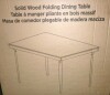 COSCO 44" x 32" Rectangle Wood Folding Dining Table, Gray Woodgrain, New in Box $399 - 2