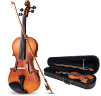 Vangoa 1/4 Violin Set for Beginners Kids Student Fiddle Quarter Size Acoustic Violin Outfit with Starter Kit for Children, Natural $199