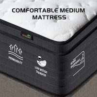 AICEHOME King Size Mattress, 12" Individual Pocket Springs with Gel Memory Foam, Medium Firm Mattress, Hybrid King Size Mattress with Pressure Relief, New in Box $899