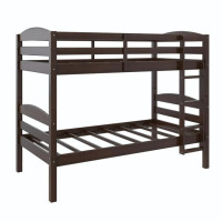 Better Homes & Gardens Leighton Solid Wood Twin-over-Twin Convertible Bunk Bed, Mocha $399