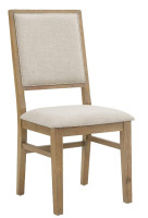 Crosley Furniture Joanna Upholstered Back Dining Chair in Rustic Brown/Creme, New in Box $419.99