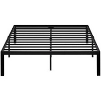 Vecelo Queen Bed Frames No Box Spring Needed, Heavy Duty Metal Platform with Steel Slat, Easy Assembly, 60 in. W, Black, 9 Legs New in Box $299
