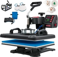 VEVOR Heat Press, 5-in-1 Heat Press Machine 12X15 Inch, Digital Multifunctional Sublimation Swing Away, 360 Degree Rotation, for T-Shirts, Hats, and Mugs, New in Box $399