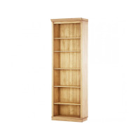RealRooms Ren Home Anita Solid Wood 6 Shelf Open Bookcase, Old Fashioned Pine, New in Box $499