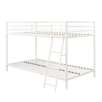 Mainstays Small Spaces Twin-over-Twin Low Profile Junior Bunk Bed, White, New in Box $299
