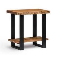 Alaterre Alpine Natural End Table New in Box $399