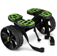 Ulticor Kayak Cart, Puncture-Free Wheels Assembles and Disassembles Within Seconds – Easy to Store – No Tools Required – All-Terrain Durable Kayak and Canoe Cart with Adjustable Straps (Green - Black) New In Box $199