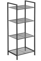 SONGMICS 4-Tier Storage Rack, Bathroom Shelf, Extendable Plant Stand with Adjustable Shelf, for Bathroom, Living Room, Balcony, Kitchen, Black Similar to Picture $129.99