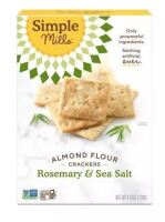 Simple Mills Rosemary & Sea Salt Almond Flour Crackers - 4.25oz / Simple Mills Farmhouse Cheddar Almond Flour Crackers - 4.25oz Assorted