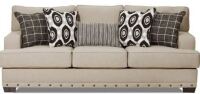 Lane Furniture Bravaro Collection 8016-03 90 Inch Sofa with Accent Pillows,in Old Forge Linen/BE CH/VE ON/MAL SL New $1199