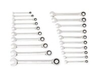 Husky 72-Tooth Ratcheting SAE/MM Combination Wrench Set (20-Piece) New In Box $199