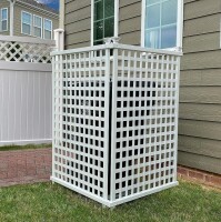 Zippity Outdoor Products Enclo Privacy Screens ZP19047 Highland Lattice Privacy Screen 57” H x 36” W (2-Pack), White New In Box $199