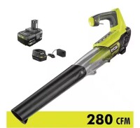 Ryobi ONE+ 18V 100 MPH 280 CFM Cordless Battery Variable-Speed Jet Fan Leaf Blower with 4.0 Ah Battery and Charger $250