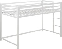 DHP Miles Metal Junior Twin Loft Bed, White, New Open Box $299