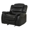 Noble House Hawthorne Black Faux Leather Glider Recliner, New Floor Model $499