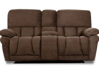 Lane Home Furnishings 59950 Stonehill Chocolate Brown Reclining Console Loveseat New $999