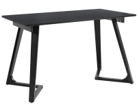 DELAVIN 47.2 Inch Solid Wood Computer Desk, Mid Century Modern Oak Black New In Box $299