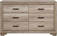 Homelegance Lonan 6 Drawer Dresser in Natural 1955-5 New Shelf Pull $899