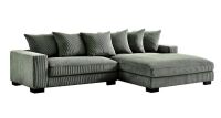 Wade Logan Asyiah 2-Piece Upholstered Sectional in Green, New Floor Model $1299.99