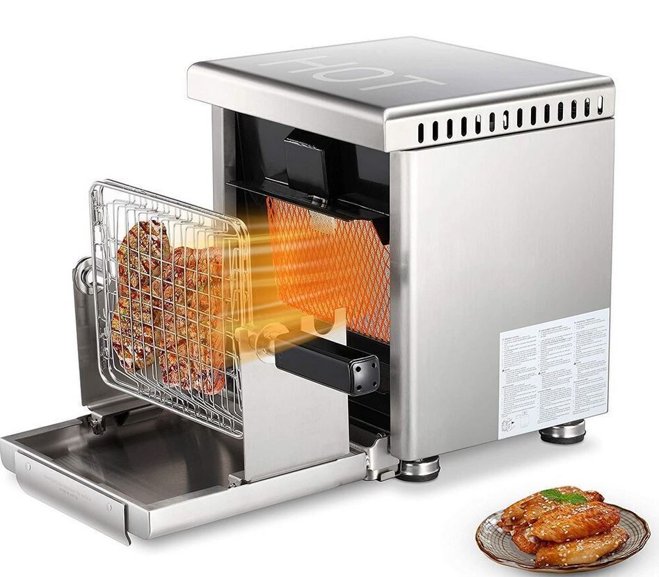 Rintuf Portable Propane Camping Gas Grill, BBQ grill, 360°Mesh Wave