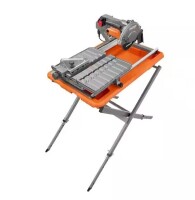 Ridgid 9-Amp 7 in. Blade Corded Wet Tile Saw with Stand On Working $599