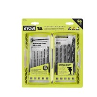 Ryobi Black Oxide Hex Shank Twist Drill Bit Set (15-Piece) New In Box $79