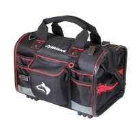 Husky 18 in. 41 Pocket Heavy Duty Large Mouth Tool Bag with Tool Wall New $199