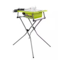 Ryobi 7 in. 4.8 Amp Corded Wet Tile Saw with Stand On Working $299
