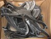 Mainetti 484 17" REUSE Black Plastic, Shirt Top Dress Hangers, with turnable metal hook and notches for straps, 100 Count Box New $79 - 2