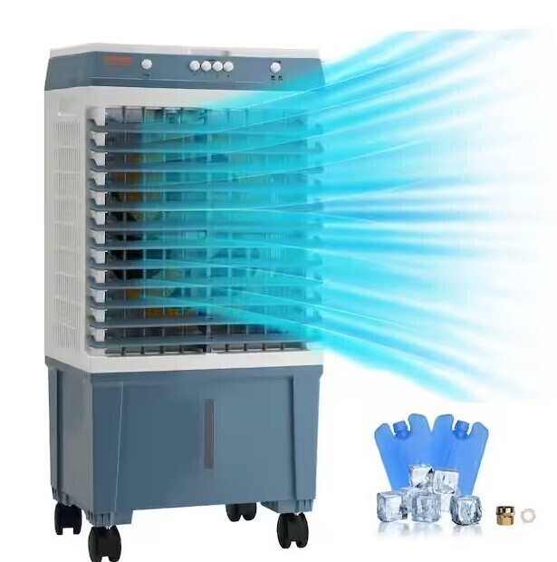 Vevor Evaporative Air Cooler 1400 CFM 84° Oscillating Swamp Cooler with