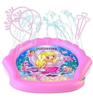 PRINCESSEA Emma Outdoor Splash Pad for Kids (70 Inch), Inflatable Sprinkler Mat with Wading Pool, Includes 3 Tiaras and Wands, Ages 12 Months and Up New In Box $39