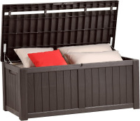 YITAHOME 120 Gallon Outdoor Storage Deck Box, Large Resin Patio Storage for Outdoor Pillows, Garden Tools and Pool-Supplies, Waterproof, Lockable New in Box $299