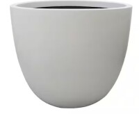 Vigoro 14 in. Fresno Medium White High-Density Resin Planter (14 in. D x 12 in. H) With Drainage Hole New $79