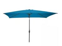 Pure Garden 10 ft. Market Rectangular Tilt Patio Umbrella with Push Button in Turquoise $199