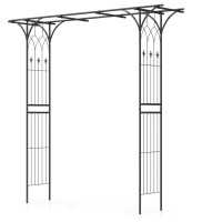 Happygrill 81” Garden Arbor, Metal Garden Arch Trellis, Pergola Archway for Various Climbing Plants, Indoor Outdoor Wedding Arch Decoration for Ceremony Bridal Party Backyard New In Box $199