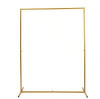 Yiyibyus 78.7 in. x 59.1 in. Gold Rectangle Iron Metal Wedding Arch Stand Background Props Flower Rack Arbor / Yiyibyus 39.37 in. x 29.52 in. Metal Wedding Welcome Sign Arch Stand Arbor Assorted $99