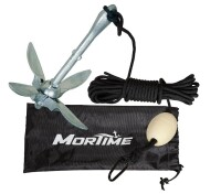 MorTime Grapnel Anchor Kit 3.5 lb Folding Anchor with 40ft Rope, Marine Anchor Accessories for Kayaks, Canoes, Paddle Boards New $99