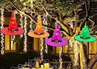 String Light Worlds Halloween Decorations Outdoor Hanging Witch Hats, 16.4ft Halloween String Lights with Glowing Witch Hat Battery Operated (4PCS) New In Box $79.99