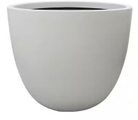 Vigoro 14 in. Fresno Medium White High-Density Resin Planter (14 in. D x 12 in. H) With Drainage Hole New $79